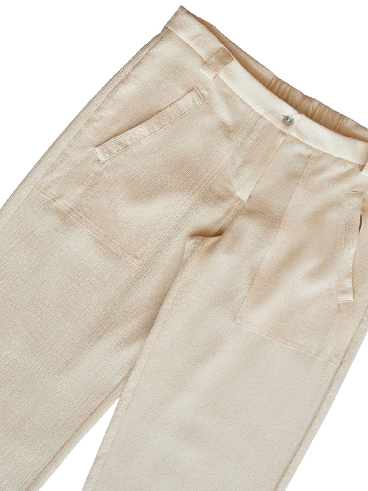 HOKKAIDŌ PANTS IN CREAM CRINKLE - immagine 2